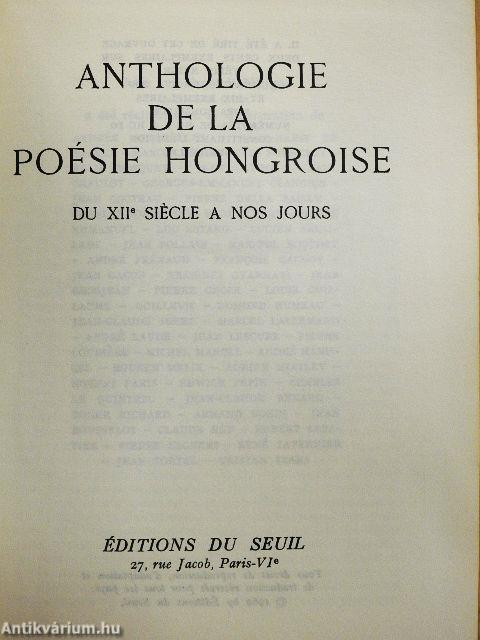 Anthologie de la Poésie Hongroise