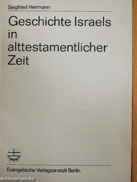 Geschichte Israels in alttestamentlicher Zeit