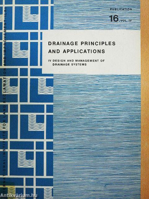 Drainage Principles and Applications IV.