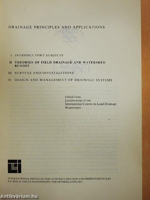 Drainage Principles and Applications II.