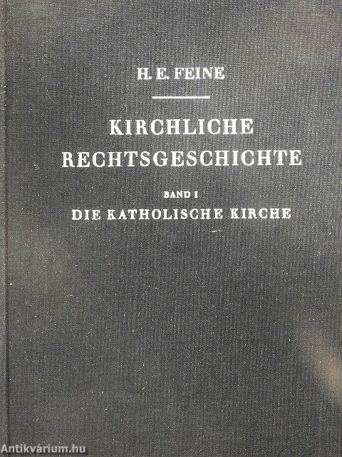 Kirchliche Rechtsgeschichte I.