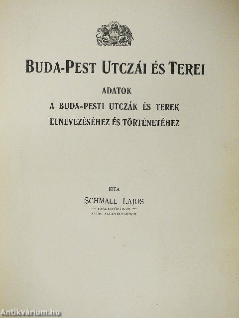 Buda-Pest utczái és terei
