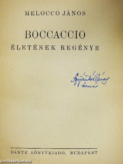 Boccaccio életének regénye