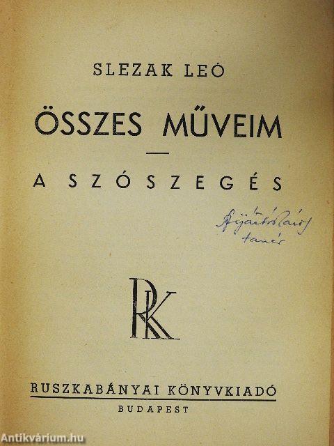Összes műveim/A szószegés
