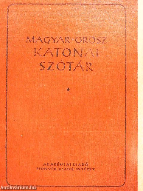 Magyar-orosz katonai szótár