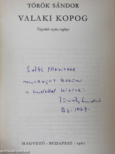 Valaki kopog (dedikált példány)