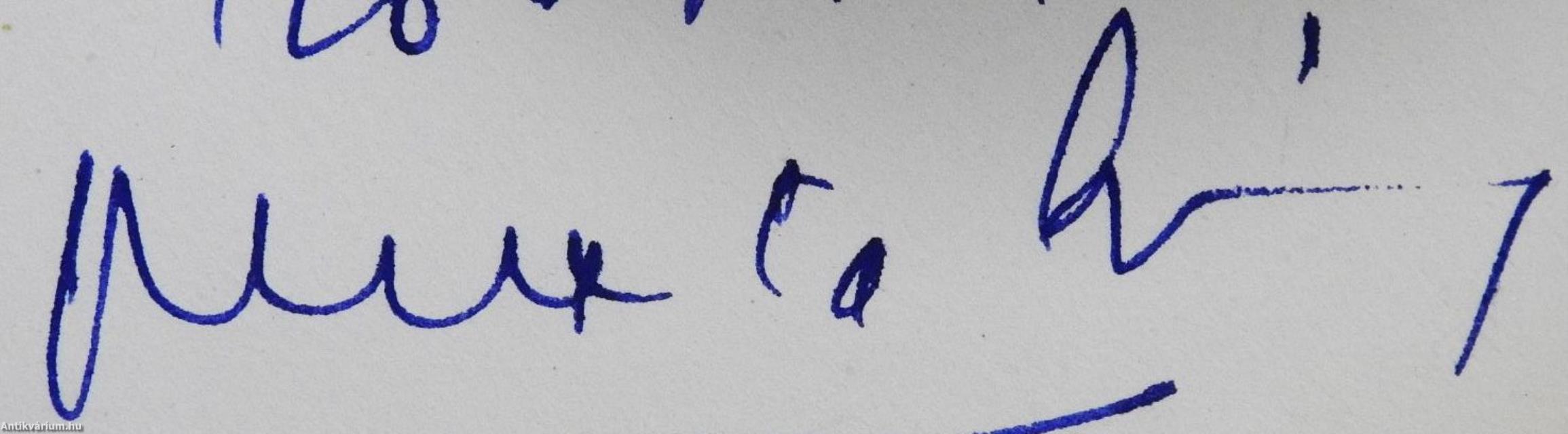 Személyreszólón (dedikált példány)