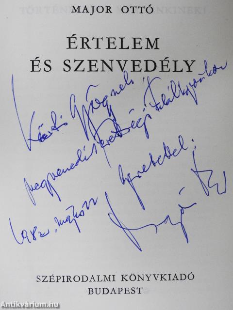 Értelem és szenvedély (dedikált példány)
