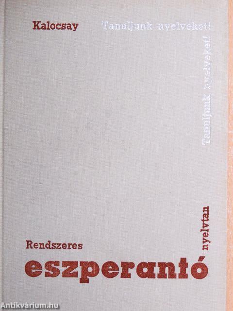 Rendszeres eszperantó nyelvtan