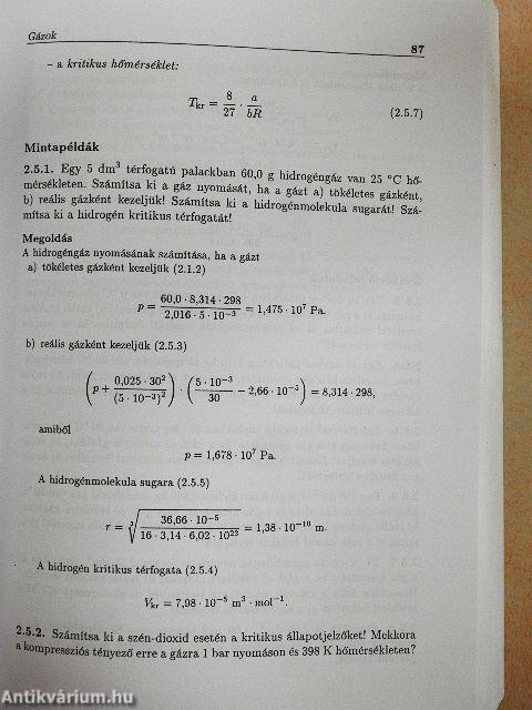 Általános kémiai példatár