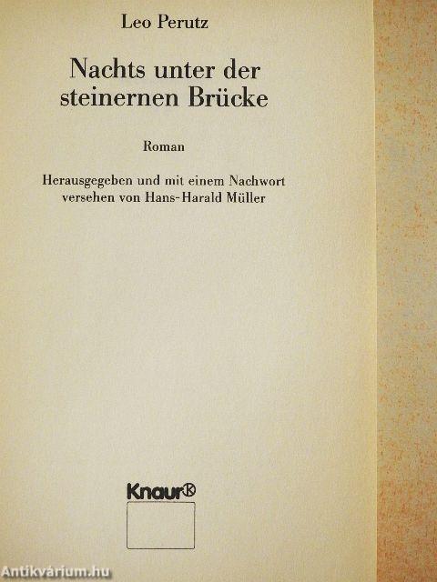 Nachts unter der steinernen Brücke