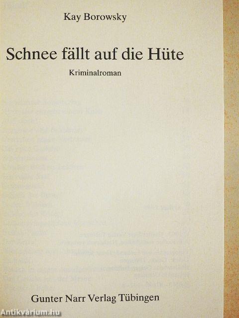 Schnee fällt auf die Hüte