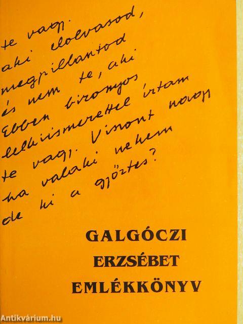 Galgóczi Erzsébet emlékkönyv