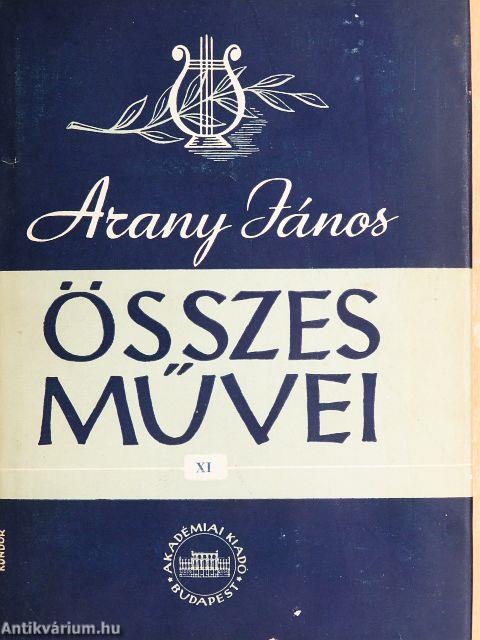 Arany János összes művei XI.