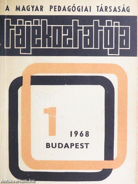 A Magyar Pedagógiai Társaság tájékoztatója 1.