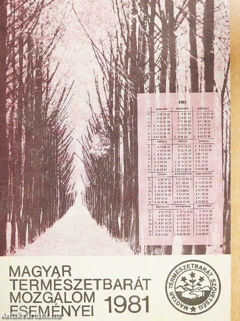 Magyar Természetbarát Mozgalom Eseményei 1981