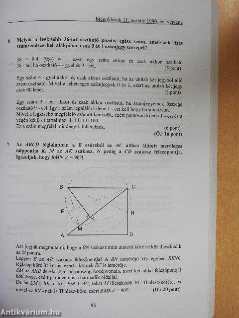 Matematika versenyfeladatok