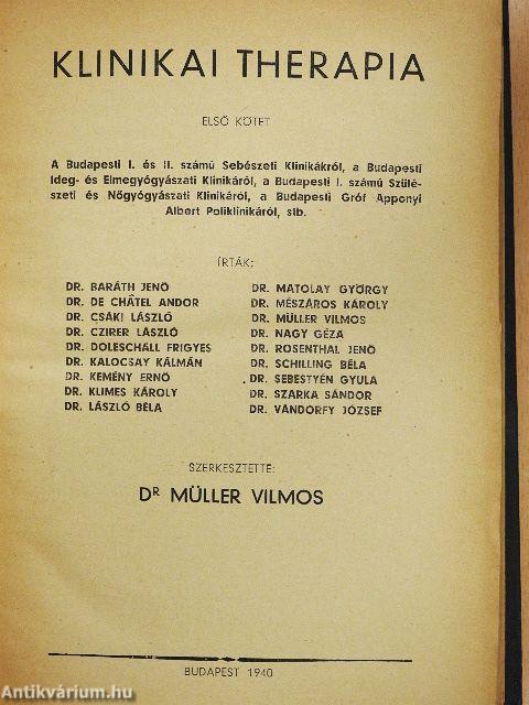 Klinikai therapia 1.