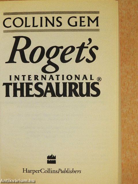 Roget's International Thesaurus