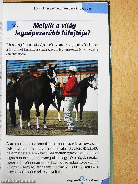 100 jó kérdés ...a lovakról