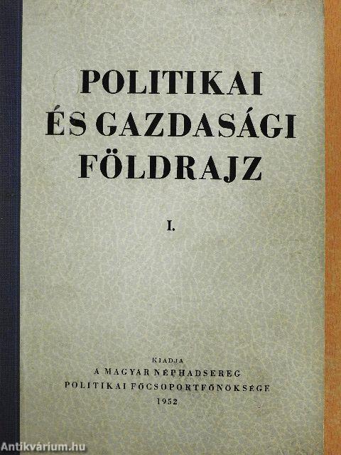 Politikai és gazdasági földrajz I.