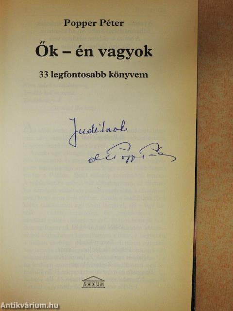 Ők - én vagyok (dedikált példány)