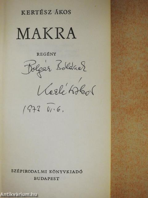 Makra (dedikált példány)
