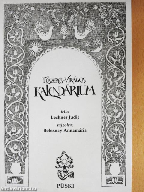 Fűszeres-virágos kalendárium (dedikált példány)