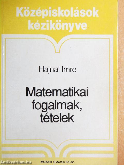 Matematikai fogalmak, tételek