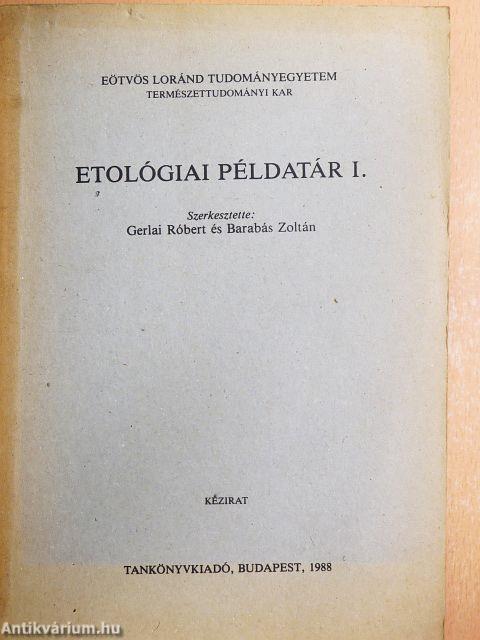 Etológiai példatár I.