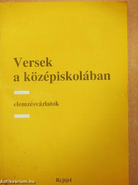 Versek a középiskolában