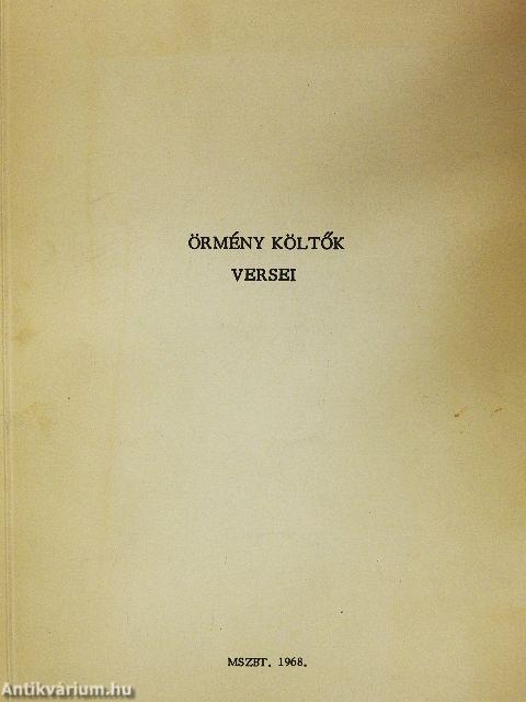 Örmény költők versei