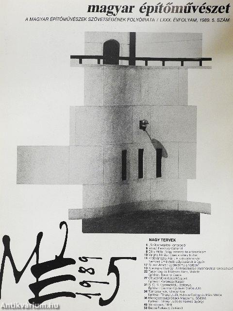 Magyar Építőművészet 1989/5.