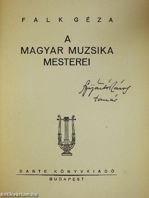 A magyar muzsika mesterei