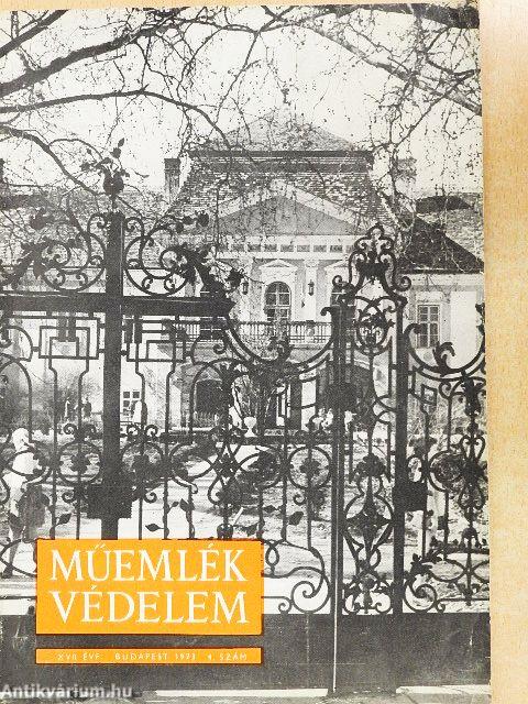 Műemlékvédelem 1973/4.