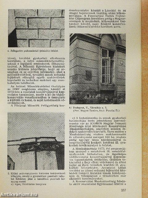 Műemlékvédelem 1973/4.