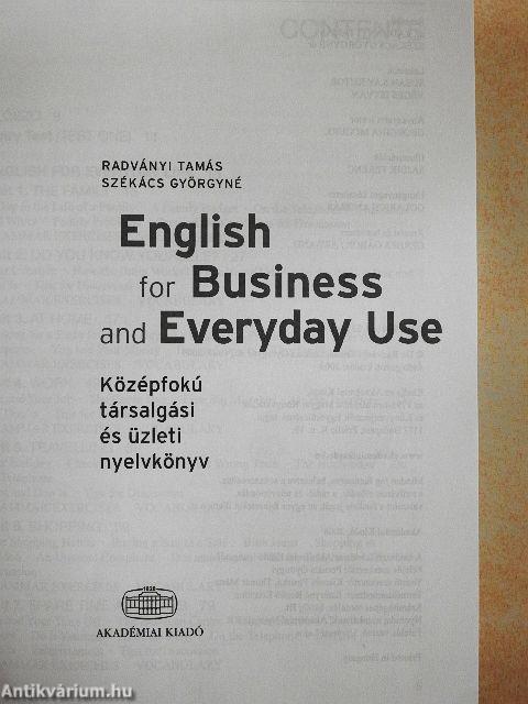 English for Business and Everyday Use - 2 db CD-vel