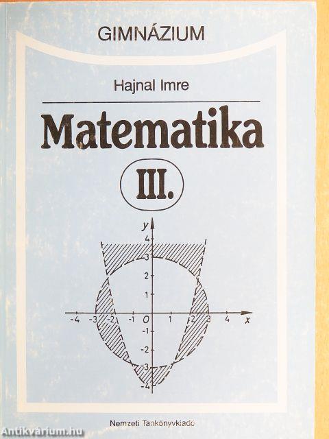 Matematika III.