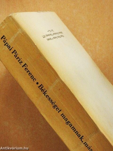 Békességet magamnak, másoknak