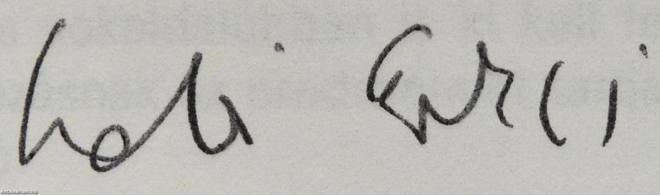 Az első válaszkísérlet (dedikált példány)