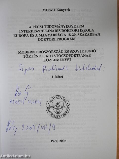 "Önkényuralom, alkotmányosság, forradalom" (dedikált példány)