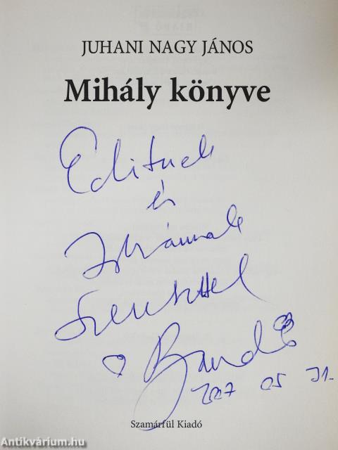 Mihály könyve (dedikált példány)