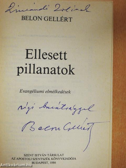 Ellesett pillanatok (dedikált példány)