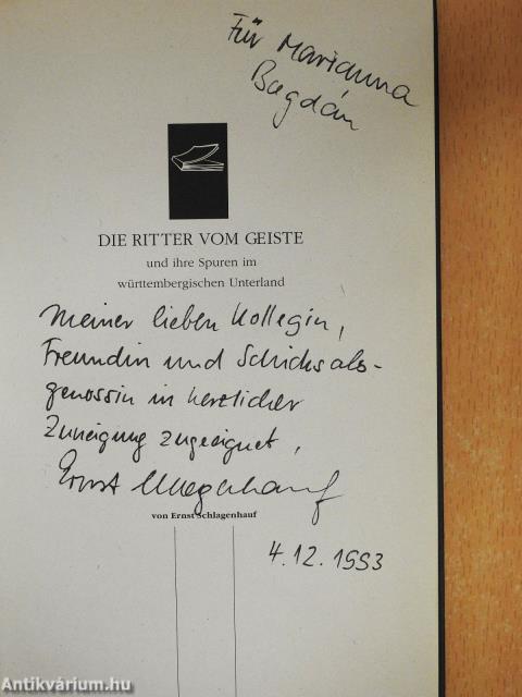 Die Ritter vom Geiste (dedikált példány)