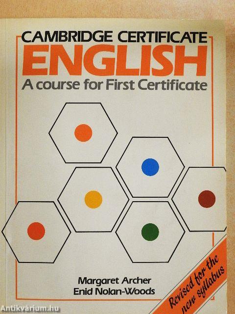 Cambridge Certificate English