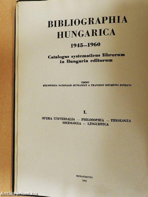 Magyar könyvészet 1945-1960 I.