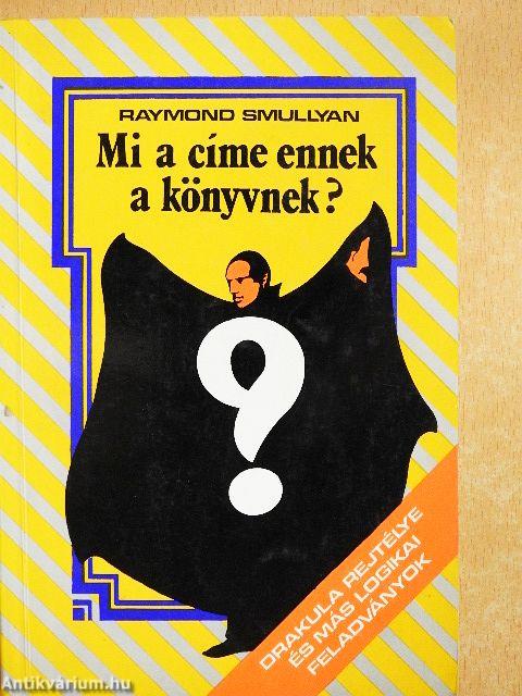 Mi a címe ennek a könyvnek?