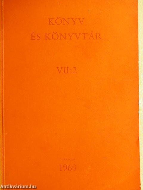 Könyv és könyvtár VII:2