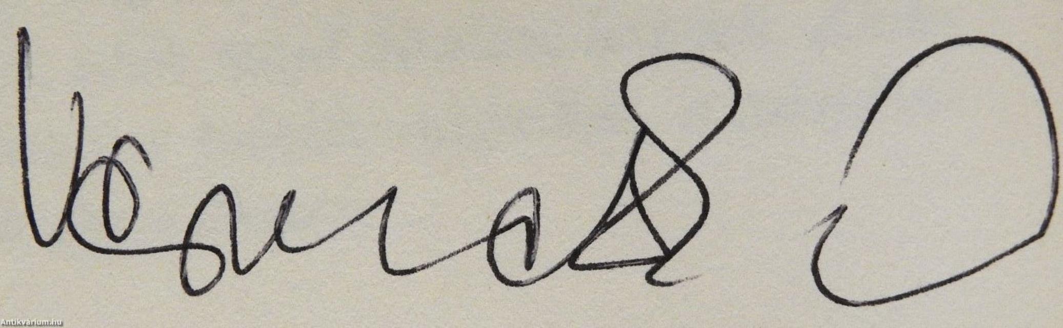 A fecskék délre szállnak (dedikált példány)