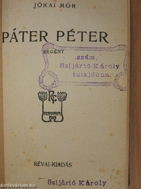 A szegénység utja/Páter Péter